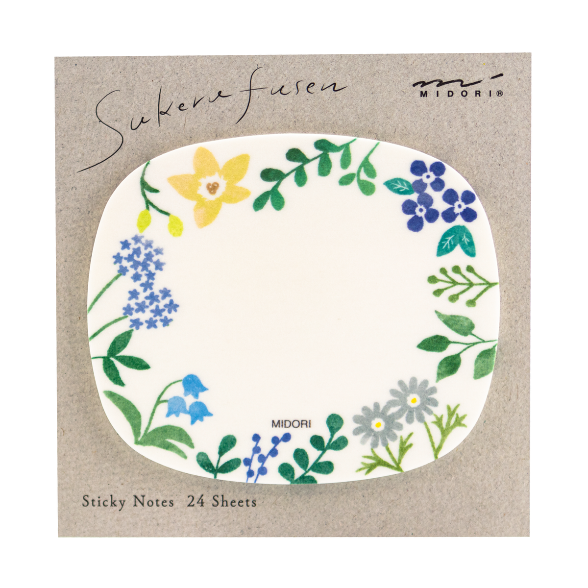 Midori Sticky Note - Transparency Wild Flowers