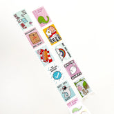 Calliope Pencil Factory - Washi tape - 25mm Tiny Pep Talks Stamp Washi Tape