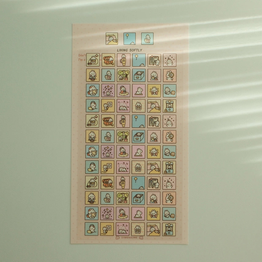 2jingis2jing - Sticker Sheet - Living Softly