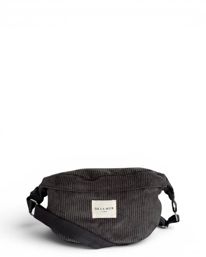 De La Mur Line US Inc. - Corduroy Fanny Pack - Charcoal Gray
