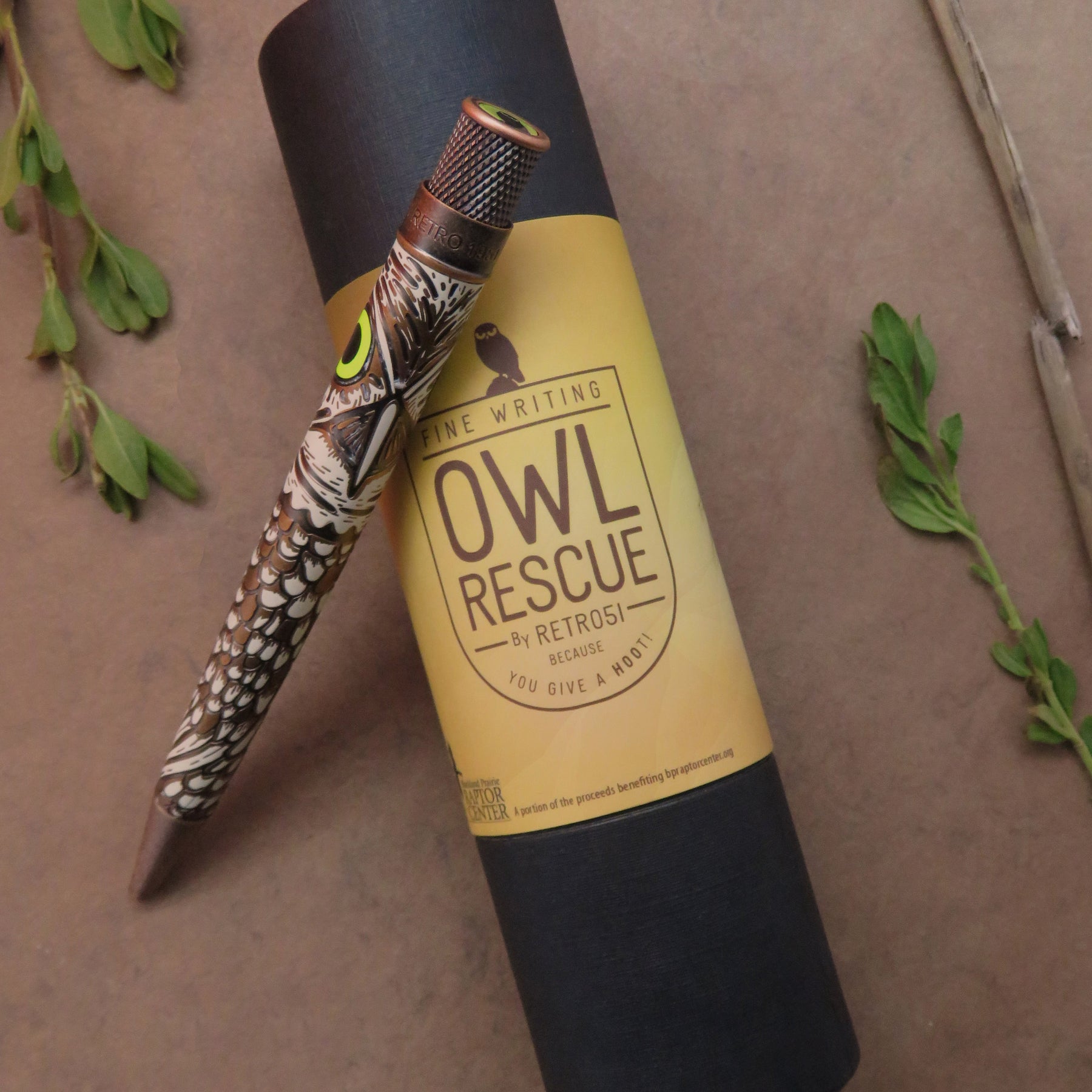 Retro 1951 "Rescue" - Owl Ballpoint