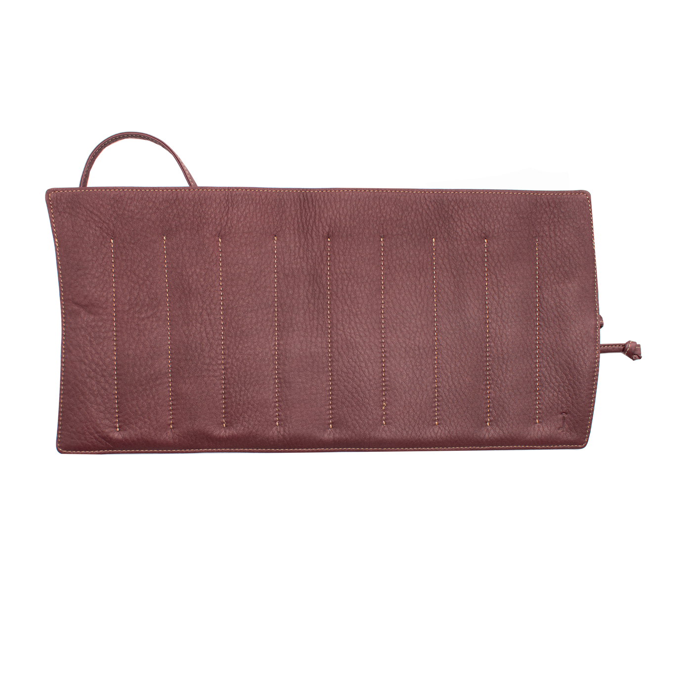 Nagasawa 10 Piece Kip Leather Roll - Bordeaux
