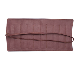 Nagasawa 10 Piece Kip Leather Roll - Bordeaux