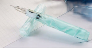 Teranishi Guitar Glass Dip Pen - Mint Green