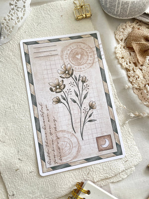 Leelajournals Postcard - Vintage Botanical
