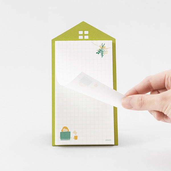 Midori Stand Memo Pad- Vertical Pattern - Free Style