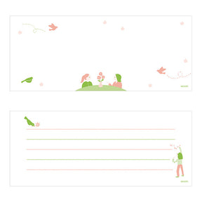 Midori Stand Memo Pad- Horizontal Stand - Message