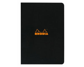 Rhodia Classic Side Staplebound Notebook 8 1/4 x 11 3/4- Black, Lined