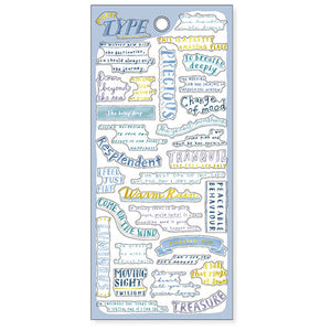 Mind Wave Stickers - Multi Type - Blue