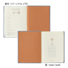 Midori 3 Years Diary Gate Mini Blue Purple