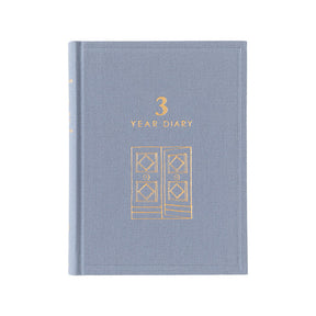 Midori 3 Years Diary Gate Mini Blue Purple