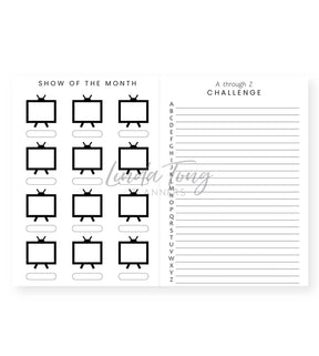Linda Tong Planners - Tv + Movie Journal Pink