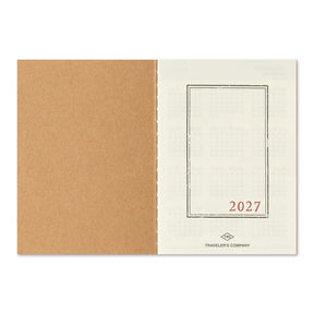 TRAVELER'S COMPANY Passport Size Diary 2027 - Monthly