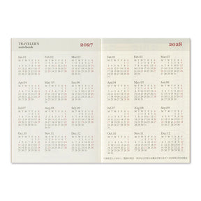 TRAVELER'S COMPANY Passport Size Diary 2027 - Weekly