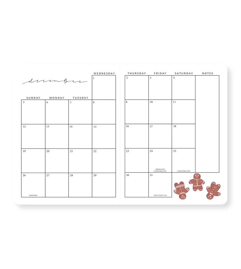 Linda Tong Planners - 2027 Monthly Planner - Cherry Blossom