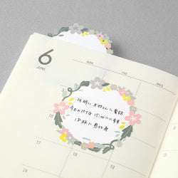Midori Sticky Note Die cutting -  Wreath