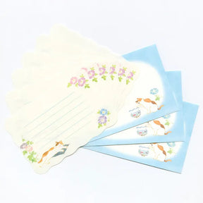 NB.CO - Mini Letter Set - Cat and Morning Glory
