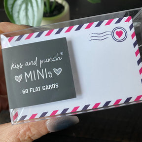 Kiss and Punch - Mini Notecard - Airmail Variation