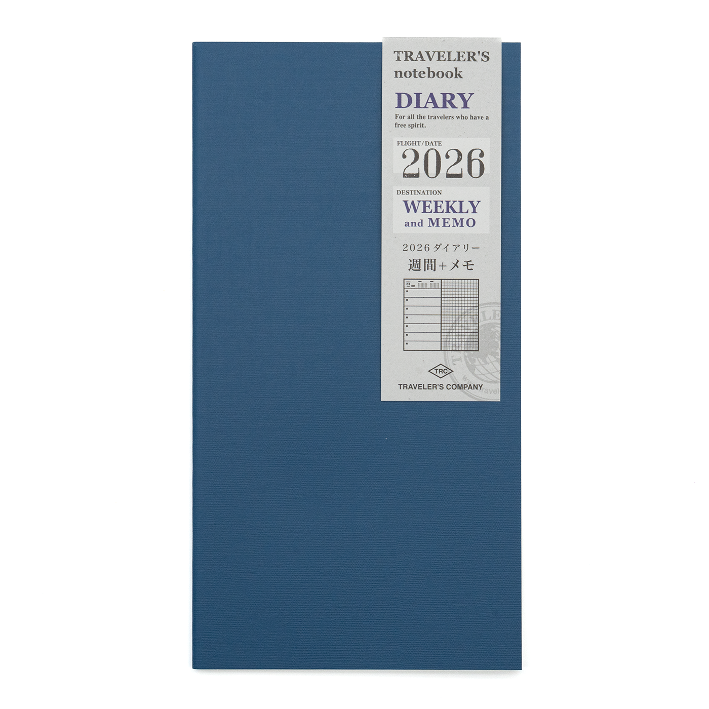 TRAVELER'S COMPANY Regular Size Diary 2026 Mid Year Weekly and Memo