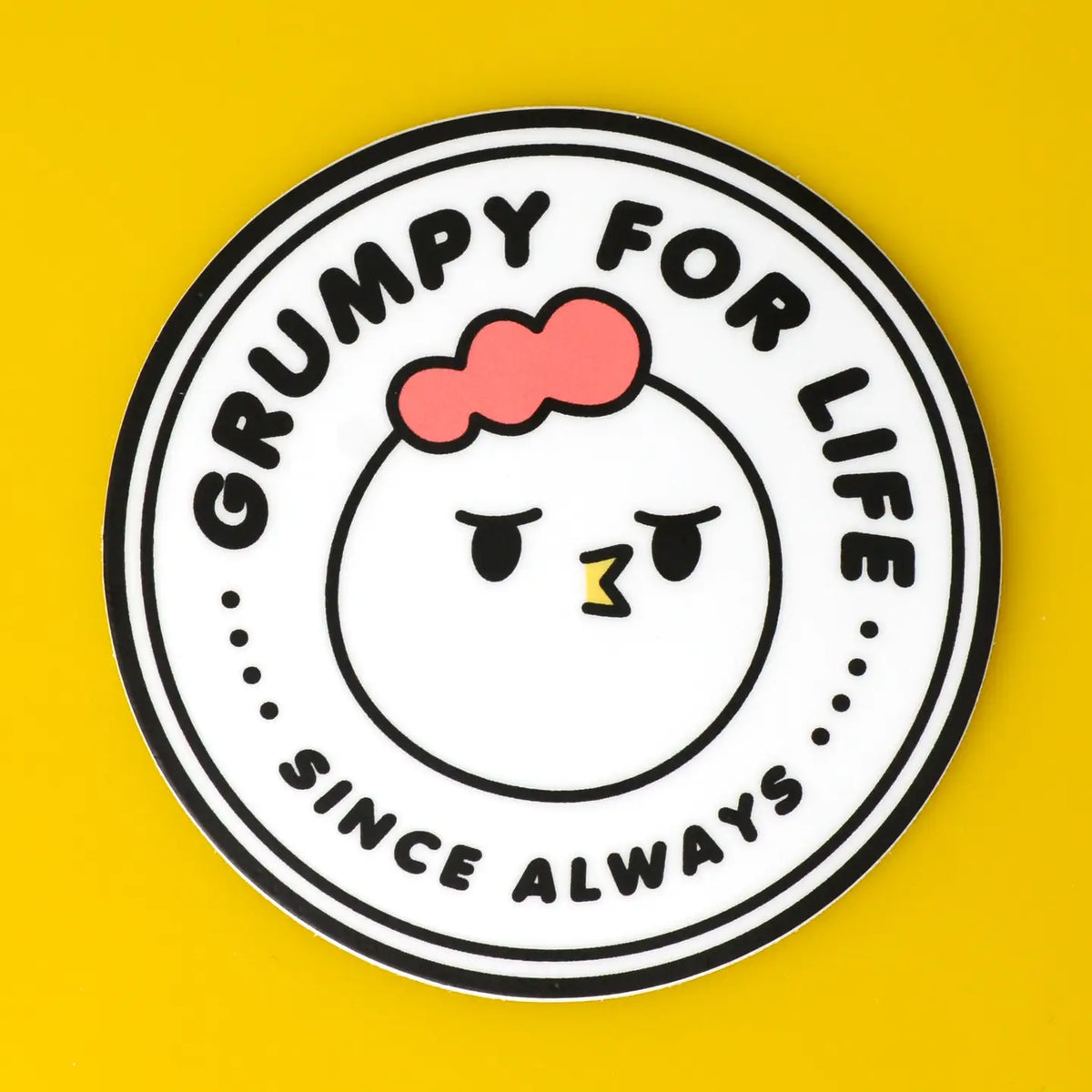 Robot Dance Battle - Grumpy For Life Sticker
