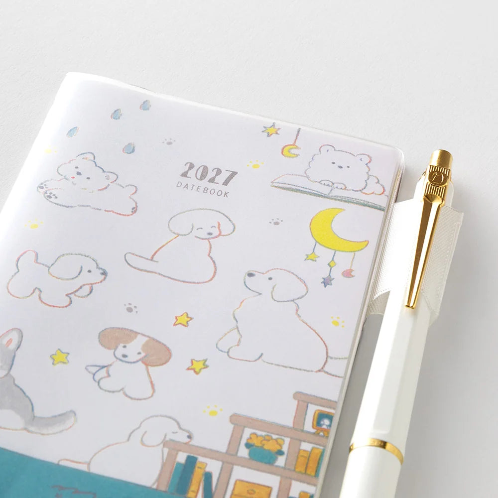 Midori 2027 Pocket Diary Mini (B7) - Dog