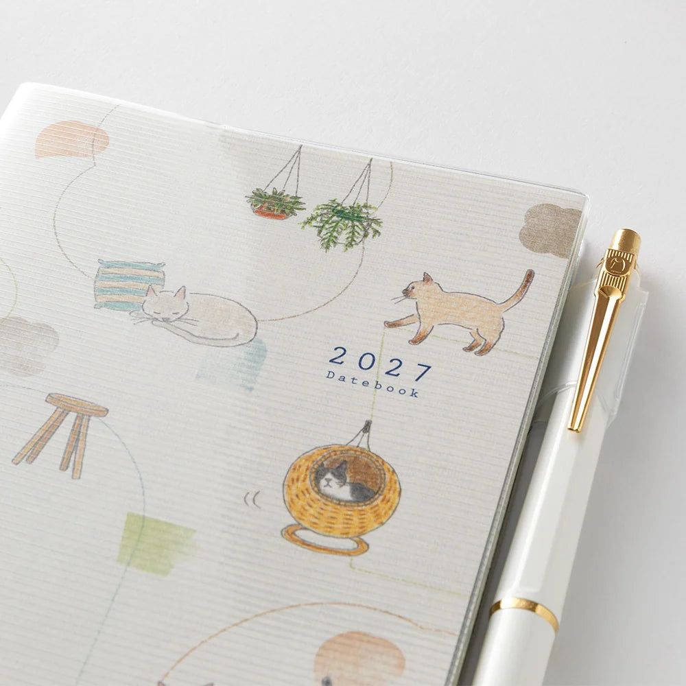 Midori 2027 Pocket Diary (A6) - Cat