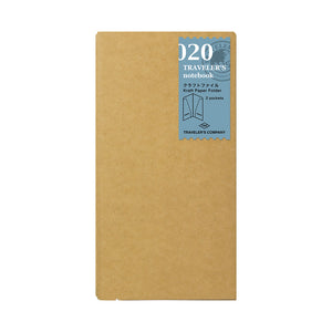 TRAVELER'S COMPANY Regular Sized Refill - 020 Kraft File Folder
