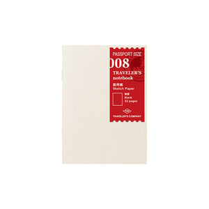 TRAVELER'S COMPANY Passport Sized Refill - 008 Sketch Paper