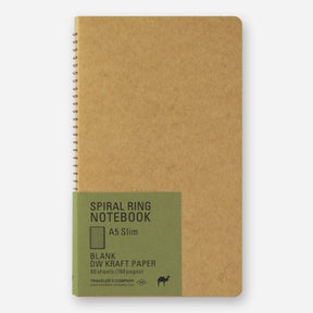 TRAVELER'S COMPANY A5 Slim Spiral Ring Kraft Paper - Blank