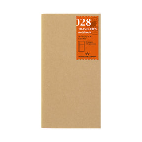 TRAVELER'S COMPANY Regular Sized Refill 028 - Card File