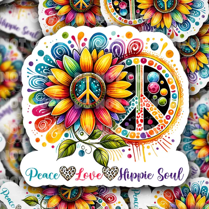 It's Transfer Time - Die Cut Sticker - Peace Love Hippie Soul
