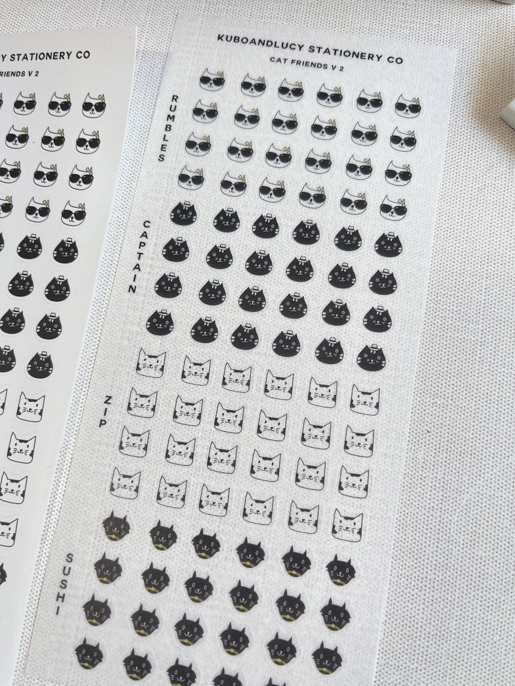Kuboandlucy Stationery Co. Sticker Sheet - Cat Friends