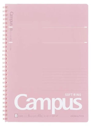 Kokuyo Campus Soft Ring B5 Notebook - Pink