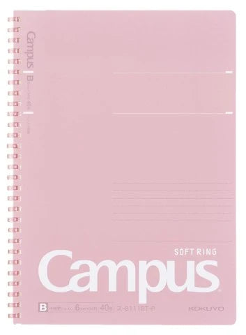 Kokuyo Campus Soft Ring B5 Notebook - Pink