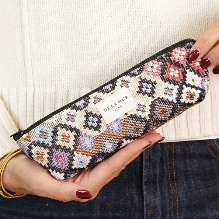 De La Mur Line US Inc. - Geometric Jacquard Pencil Case - Multicolor