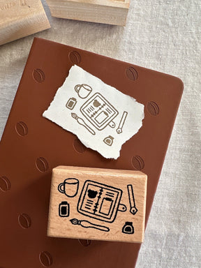 Bloom Paper Studio Wooden Stamp - Planner Spread