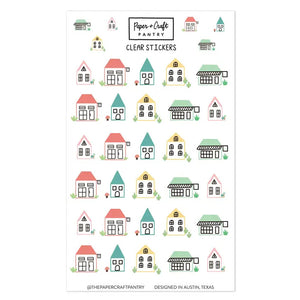 The Paper + Craft Pantry - Tiny Village Sticker Sheet