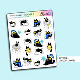 Shine Sticker Studio Sticker Sheet - Edgar Cooler Weather Deco