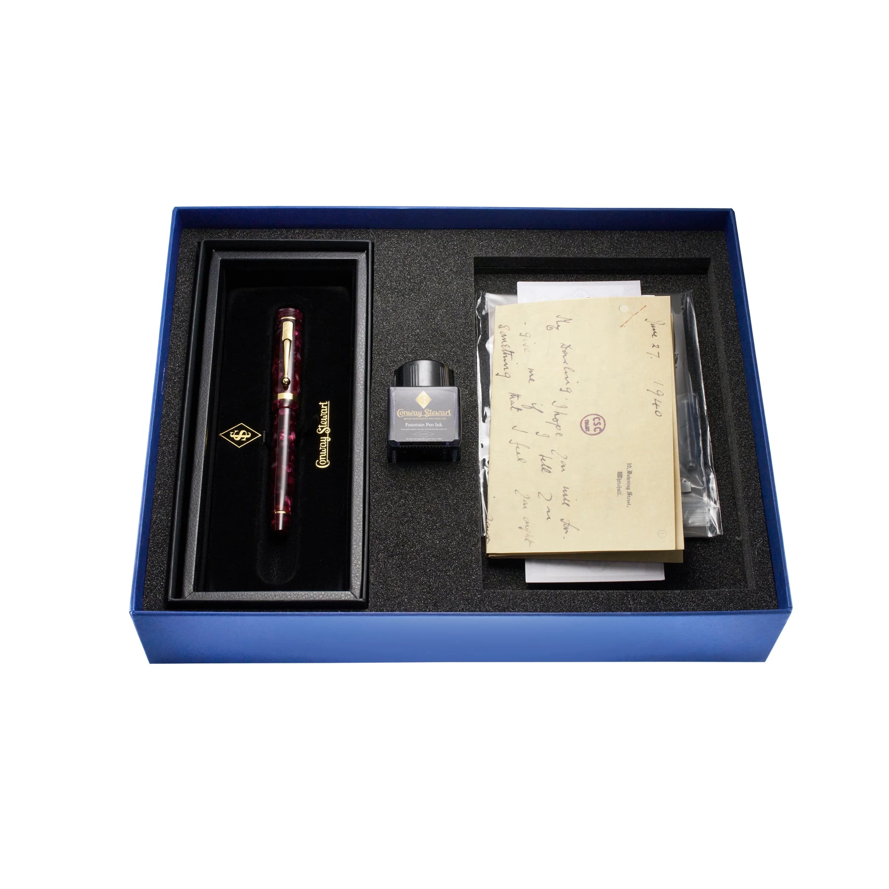 Conway Stewart Lady Churchill - Burgundy Pearl