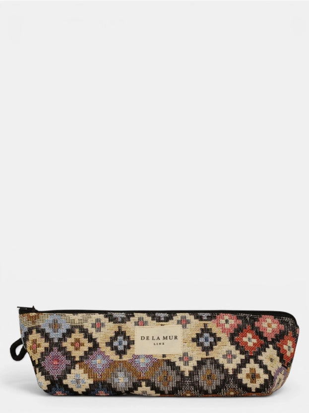 De La Mur Line US Inc. - Geometric Jacquard Pencil Case - Multicolor