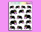 Shine Sticker Studio Sticker Sheet - Edgar the Cat Heart Planner Stickers