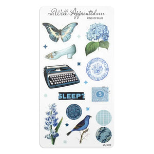 The Well Appointed Desk - Kind Of Blue Sticker Sheet