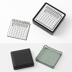 Midori  Paintable Stamp - Pre Inked - Calendar