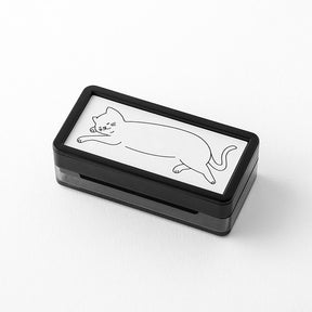 Midori Paintable Stamp - Pre Inked - Half Size Cat