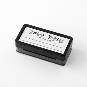 Midori Paintable Stamp - Pre Inked - Today's Topics