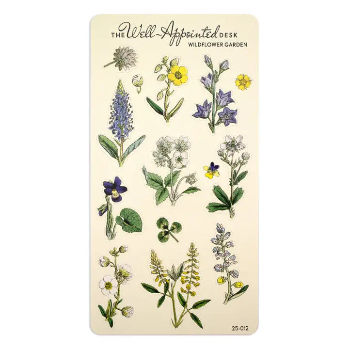 The Well Appointed Desk - Wildflower Garden Sticker Sheet