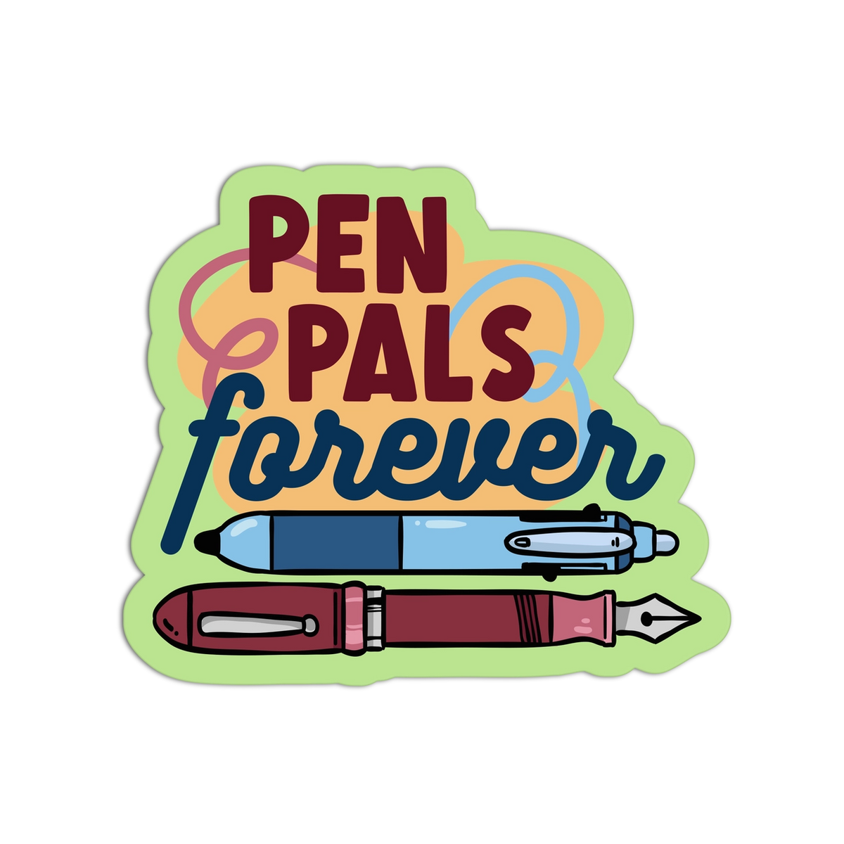 Girls Printing House - Vinyl Sticker - Pen Pals Forever