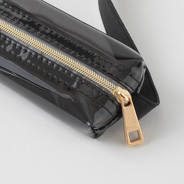 Midori Book Band Pen Case - Clear Black A
