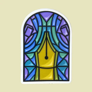 Blueprintery - Sticker - Stained Glass Nib