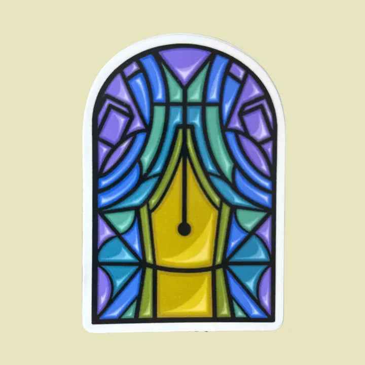 Blueprintery - Sticker - Stained Glass Nib